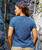 Desert Cactus - Sapphire Short Sleeve Crewneck T-Shirt