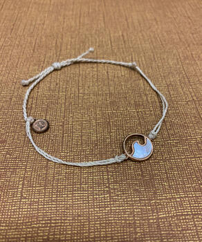 Puravida Rose Gold Stone Wave - Vanilla Bracelet