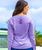 Tropical Sunrise - Lavender Dyed Long Sleeve Crewneck T-Shirt