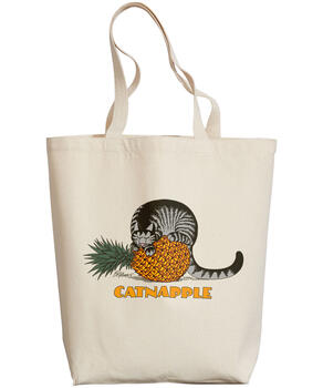 B. Kliban Catnapple - Natural Weekend Tote