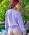 Tranquil Lotus - Lavender Dyed Long Sleeve Lightweight Pullover