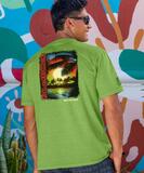 Sunset Vibes - Kiwi Dyed Short Sleeve Crewneck T-Shirt