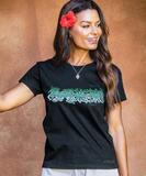 Tahia - Black Short Sleeve Crewneck T-Shirt