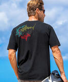 Tribal Roaming Manos - Black Short Sleeve Crewneck T-Shirt