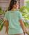 Good Mood Happy Hour - Key Lime Dyed Short Sleeve Crewneck T-Shirt