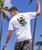 B. Kliban Hula Cat - White Short Sleeve Crewneck T-Shirt