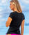 Clark Little Pink Flash - Jet Black Short Sleeve Pima T-Shirt