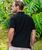 Canoe Hoe - Black Short Sleeve Pique' Polo Shirt