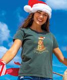 Sandy Snowman - Pine Dyed Short Sleeve Crewneck T-Shirt