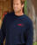 Red Shark - Navy Long Sleeve Crewneck T-Shirt