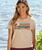Retro Island Scenic - Kona Coffee Dyed Short Sleeve Scoop Neck T-Shirt