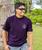 Tribal Mano Types - Blackberry Dyed Short Sleeve Crewneck T-Shirt