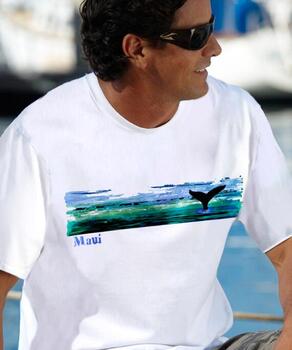 Into Blue - White Short Sleeve Crewneck T-Shirt