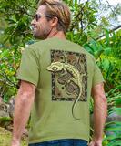 Gecko Mosaic - Hemp Dyed Short Sleeve Crewneck T-Shirt