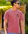 Discovery Channel Asian Elephant - Paradise Red Dyed Short Sleeve Crewneck T-Shirt