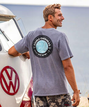 Maui Brewing Co. Double Overhead - Crater Dyed® Short Sleeve Crewneck T-Shirt