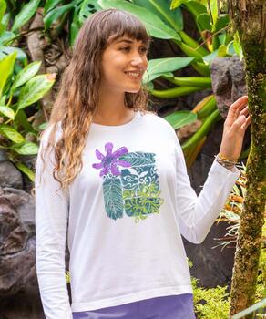Quilt Fever - White Long Sleeve Crewneck T-Shirt