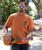 Palm Ocean View - Cinnamon Dyed Short Sleeve Crewneck T-Shirt
