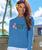 Tropical Doodle - Blue Hawaii Dyed Long Sleeve Crewneck T-Shirt
