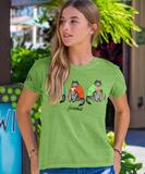 B. Kliban Ice Cream Cats - Kiwi Dyed Short Sleeve Crewneck T-Shirt