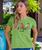 B. Kliban Ice Cream Cats - Kiwi Dyed Short Sleeve Crewneck T-Shirt
