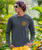 Hawaii Islands Surfing Paradise - Smoke Long Sleeve Pima T-Shirt