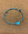 Puravida Silver Stone Wave - Crystal Blue Bracelet