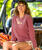 Plumeria Tatau - Paradise Red Dyed Long Sleeve Crewneck T-Shirt