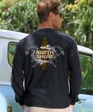North Shore Mano - Black Long Sleeve Crewneck T-Shirt