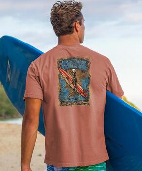 Day Of The Surfer - Chile Dyed Short Sleeve Crewneck T-Shirt
