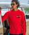 Spotted Eagle Ray - Candy Apple Red Dyed Long Sleeve Crewneck T-Shirt