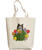 B. Kliban Long Stem Roses Cat - Natural Weekend Tote